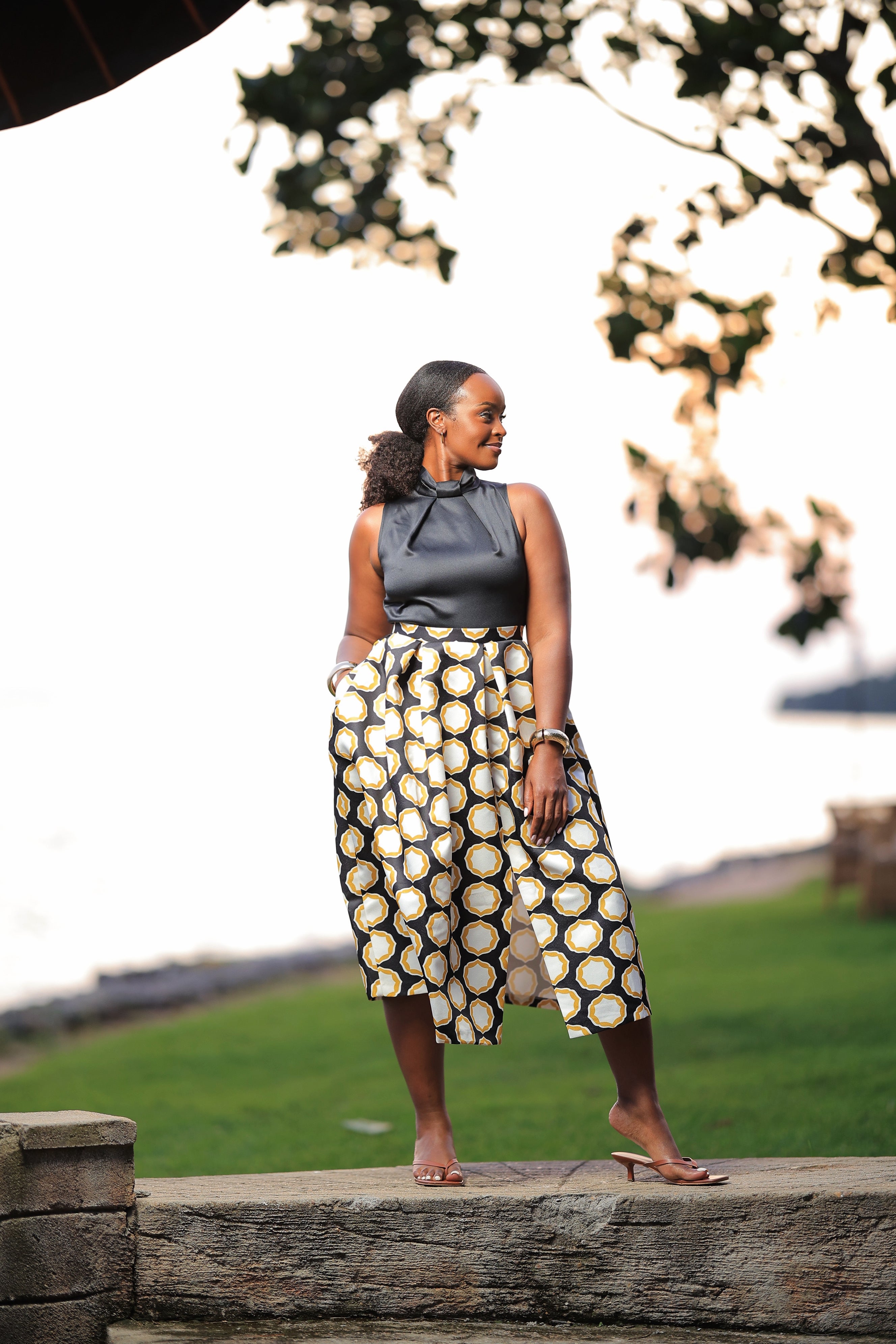 The Kobwa 2 in 1 Full Skirt Dress
