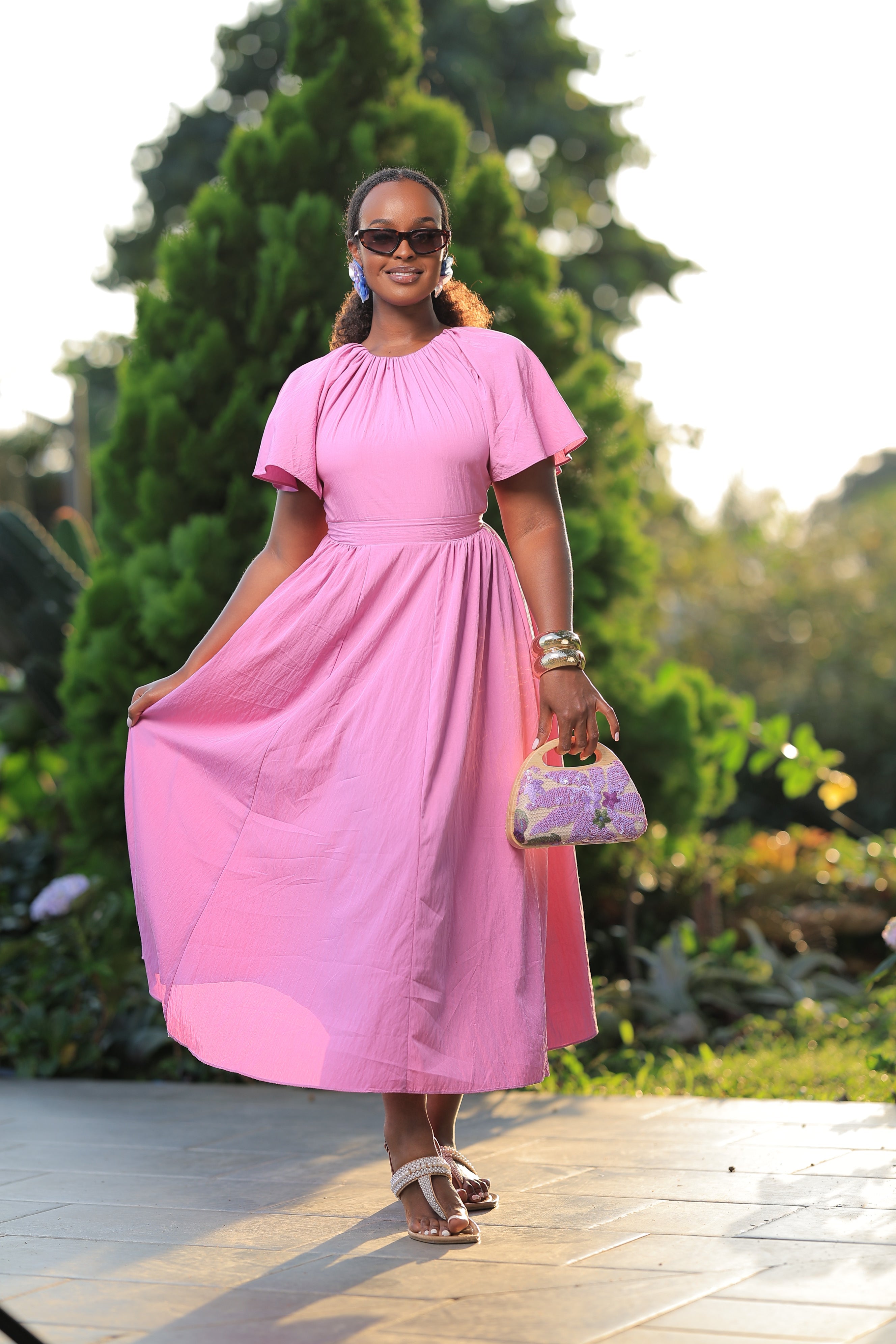 The Akiiki Lavender Midaxi Dress