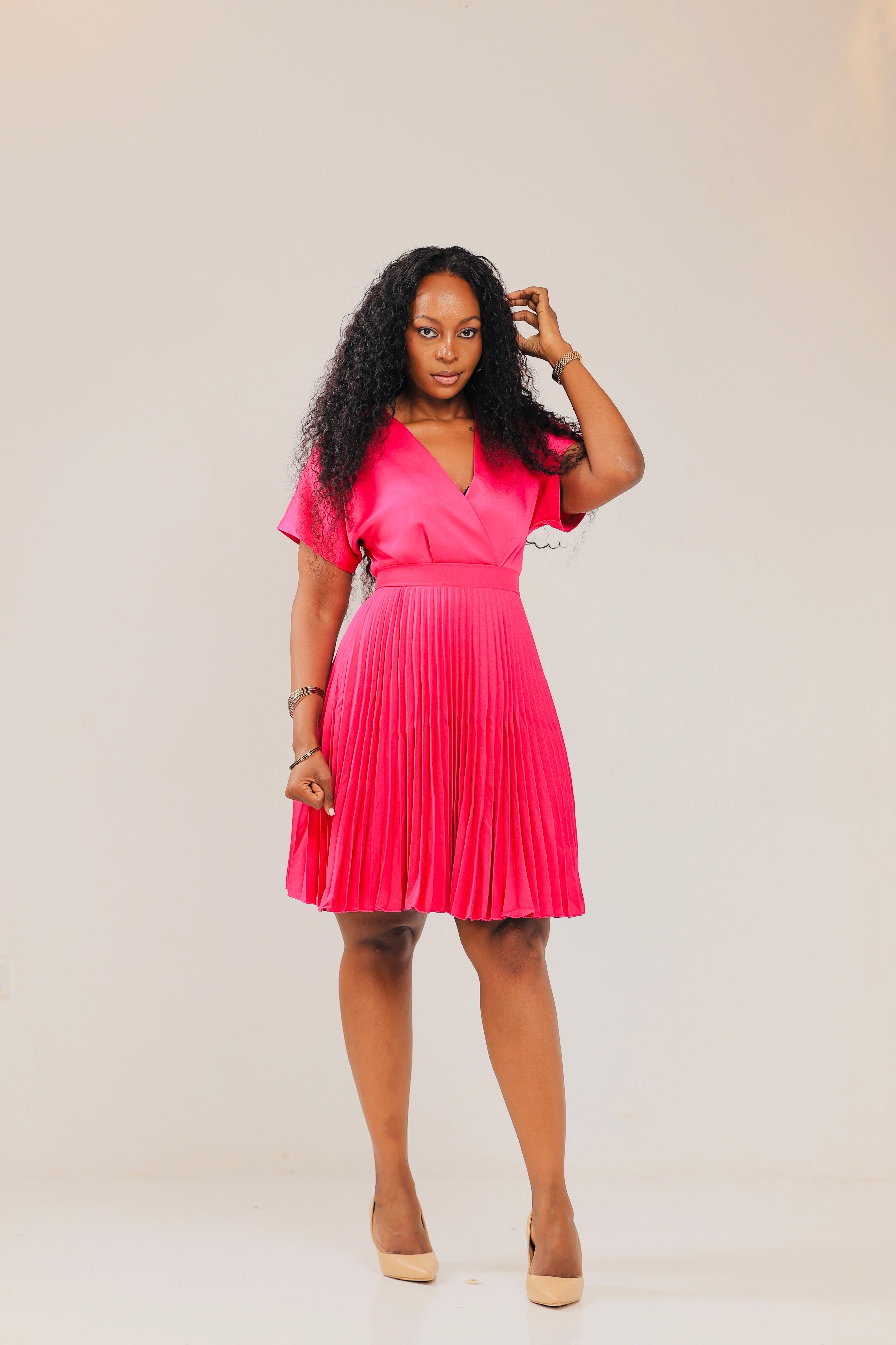 The Nalunkuma Pleated Skater - Pink
