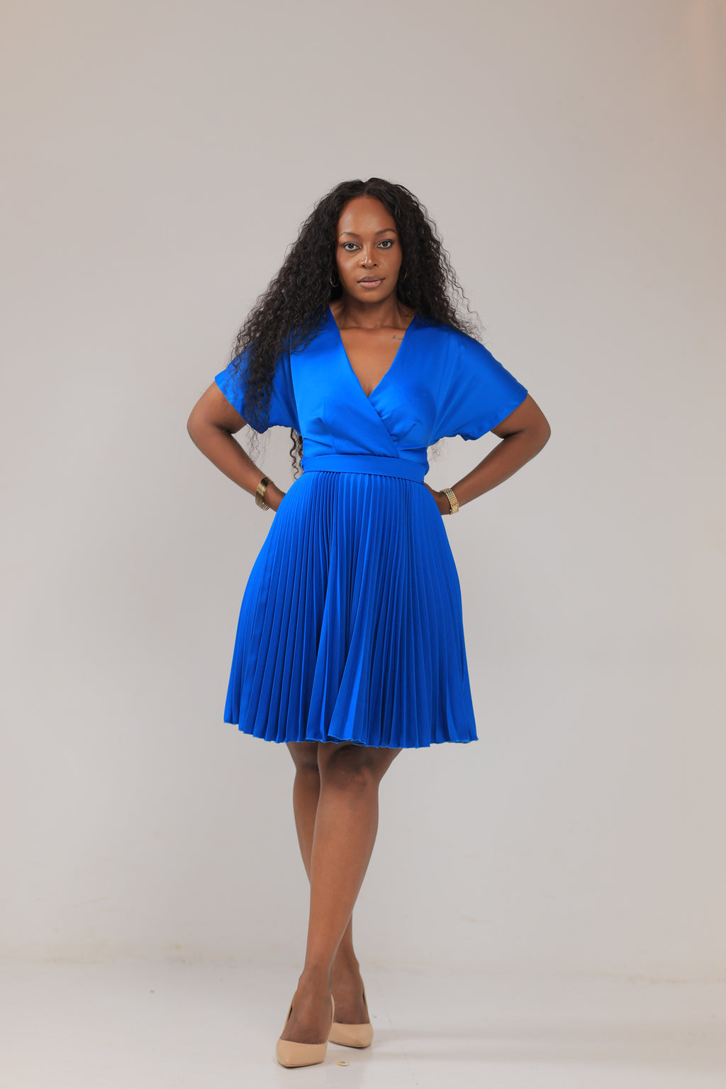 The Nalunkuma Pleated Skater - Blue
