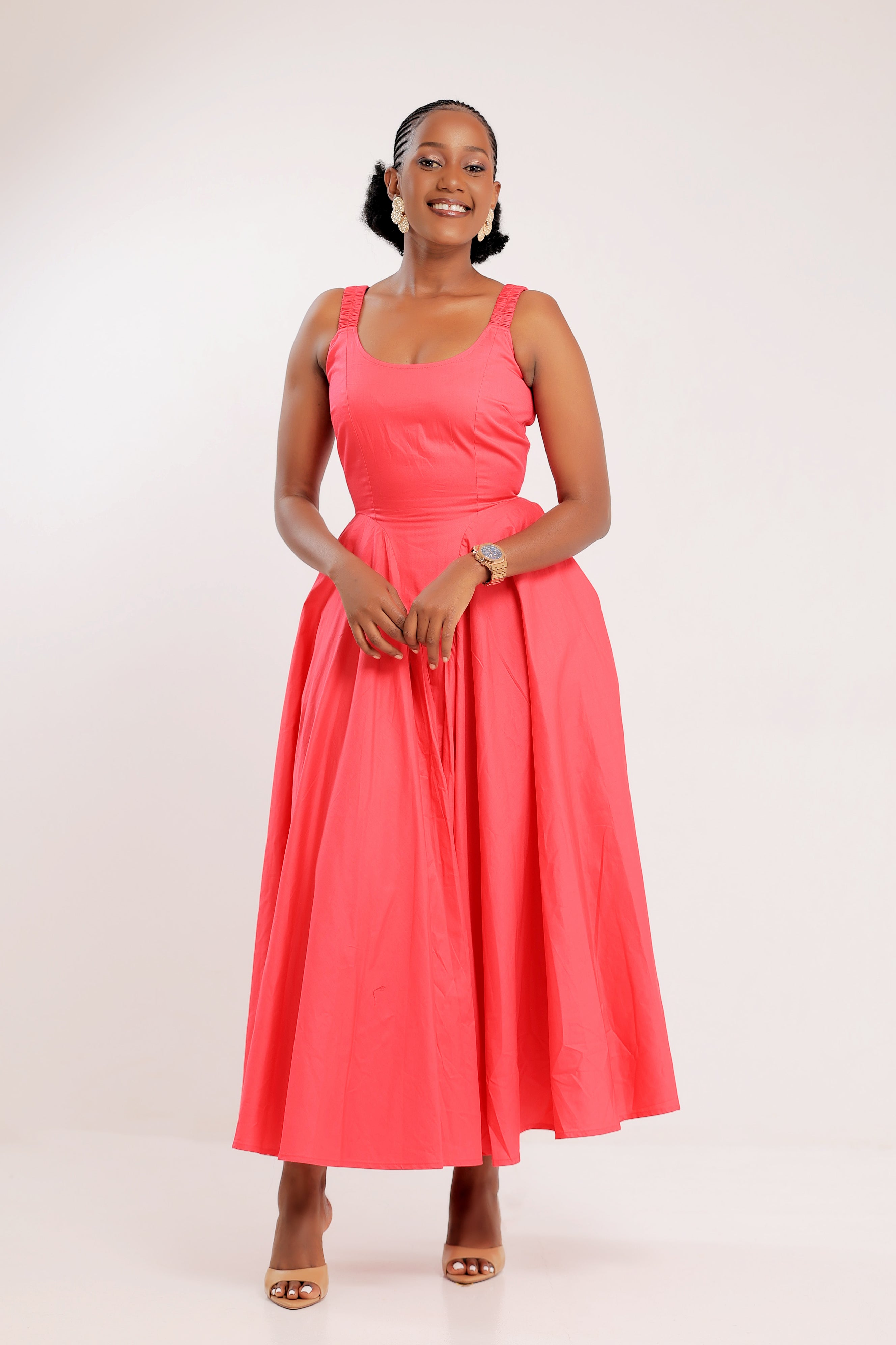 The Pink Nyonyo Drop Waist Dress