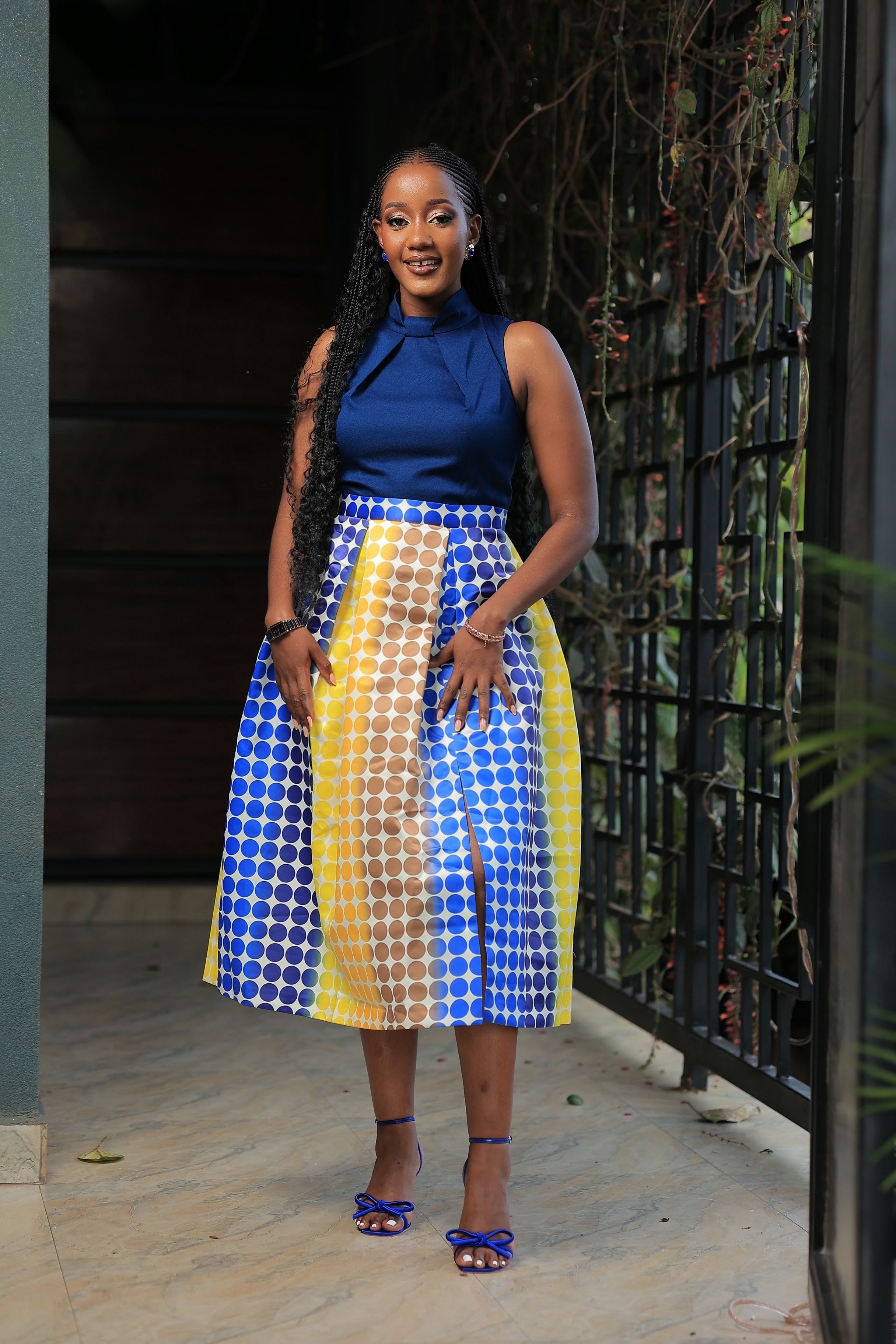 The Kitaka Closet London 2 and 1 Skater Dress