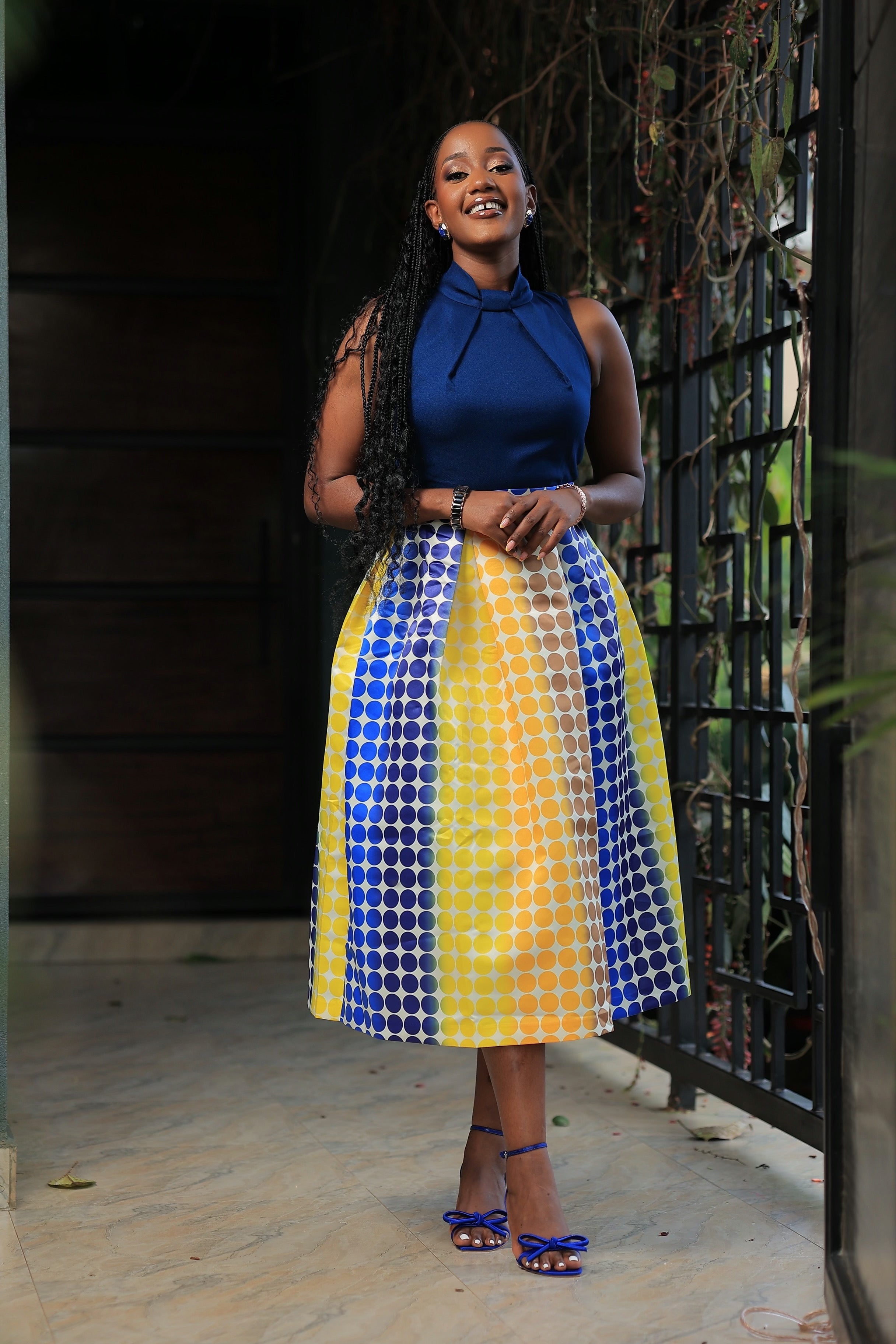 The Kitaka Closet London 2 and 1 Skater Dress