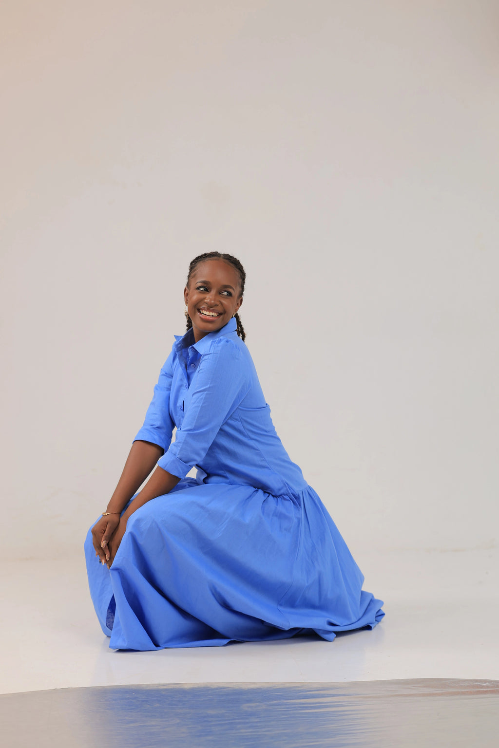 The Kilifi linen shirt maxi dress