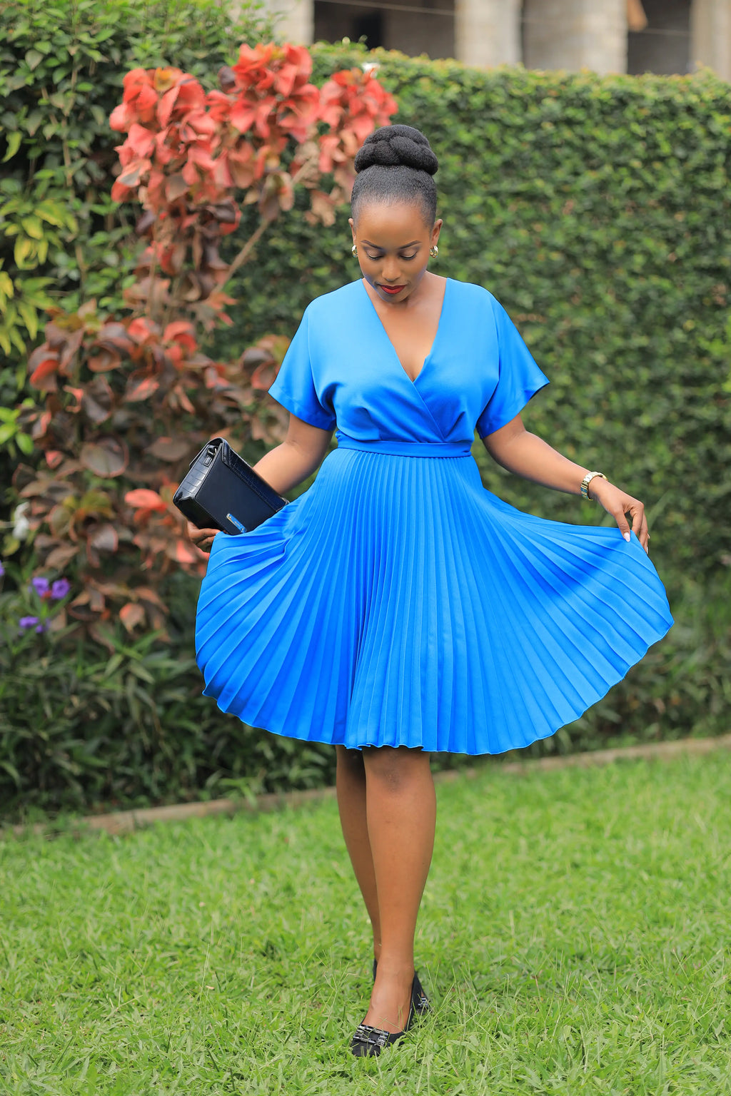 The Nalunkuma Pleated Skater - Blue