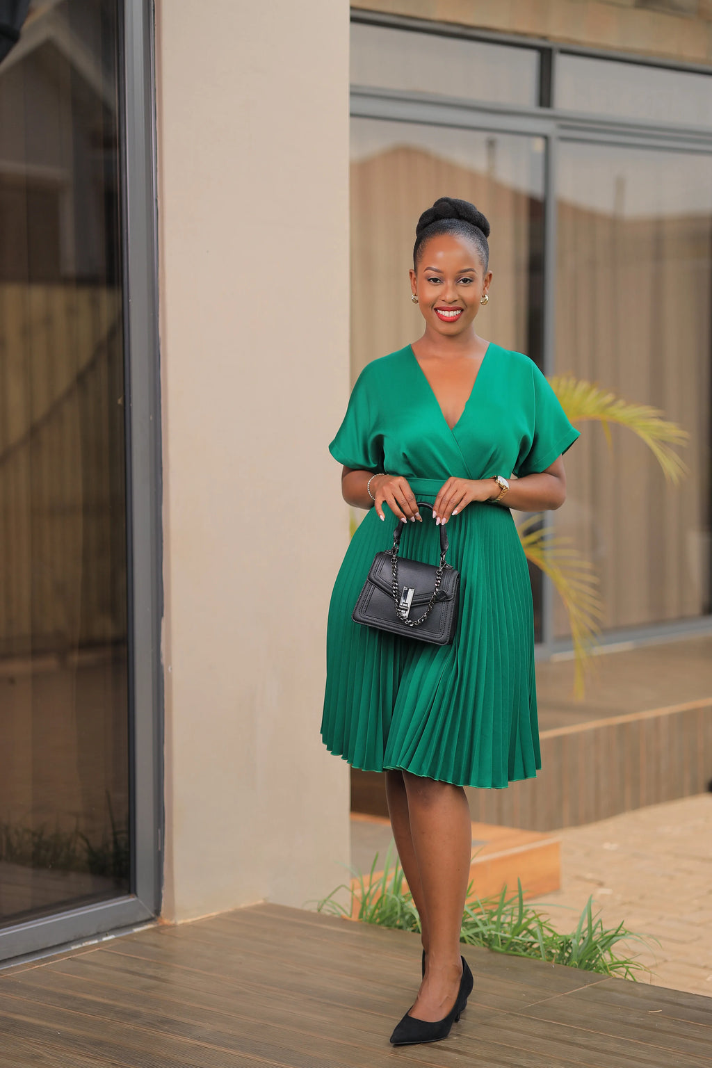 The Nalunkuma Pleated Skater - Green