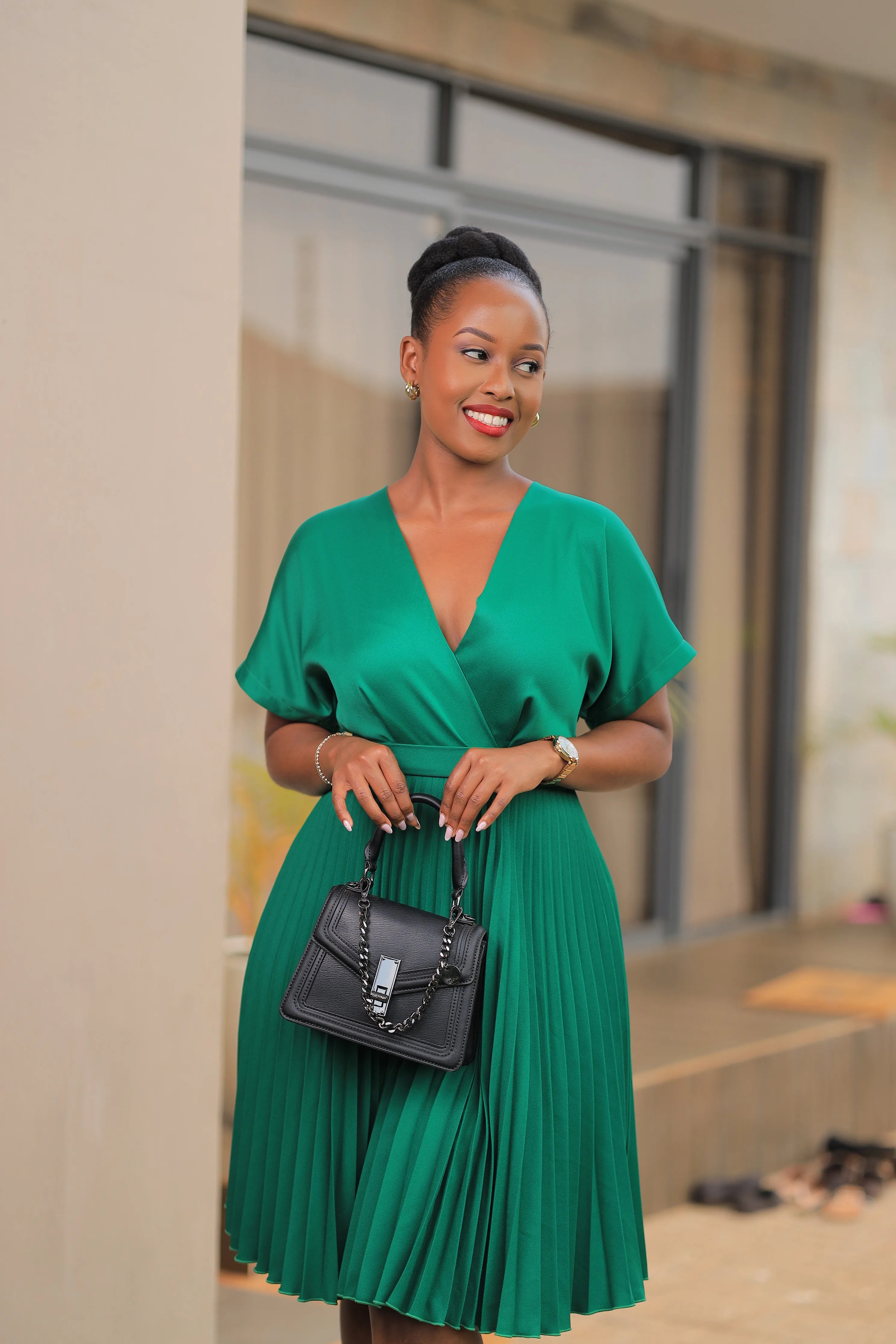 The Nalunkuma Pleated Skater - Green