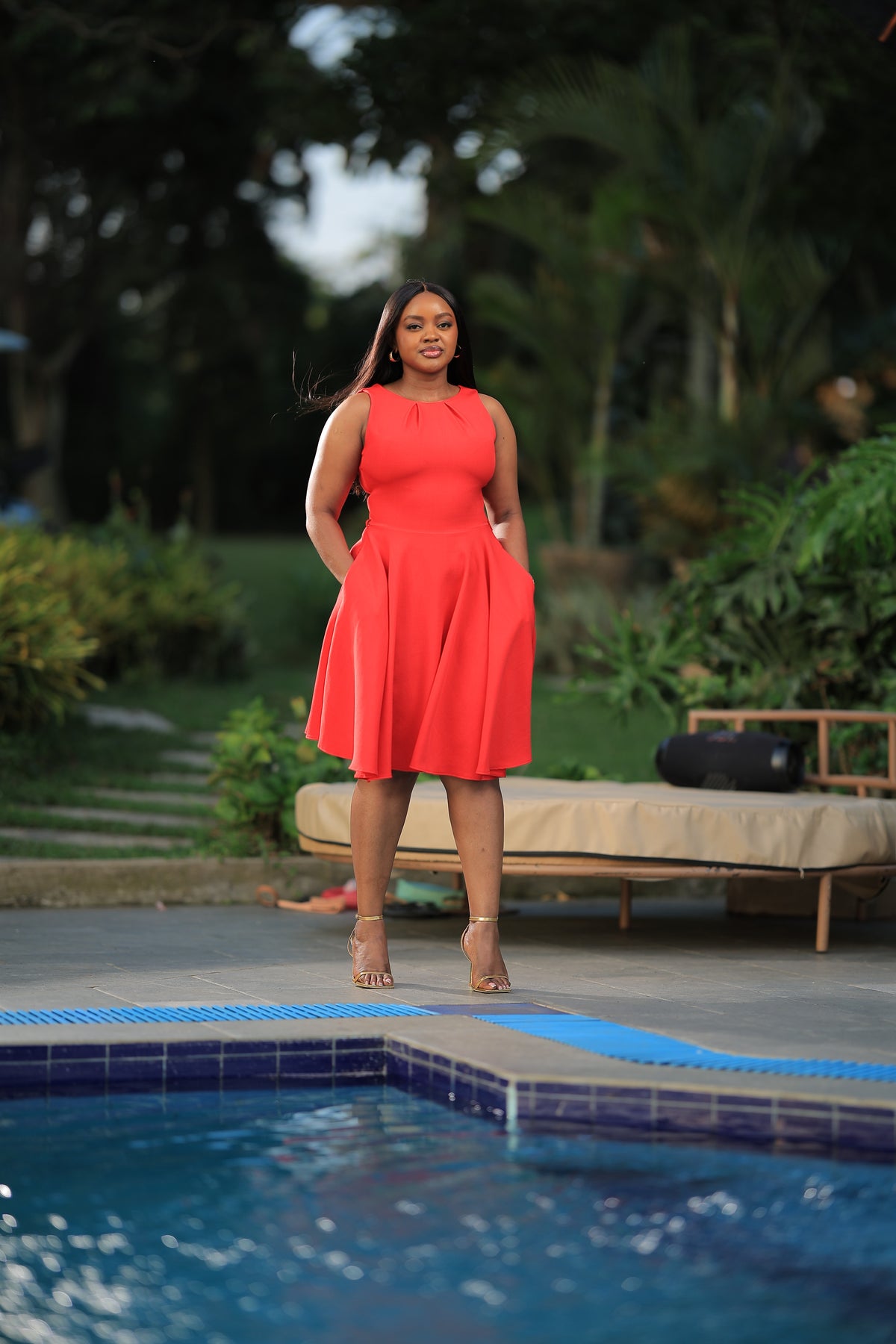 The Kello Red Skater Dress