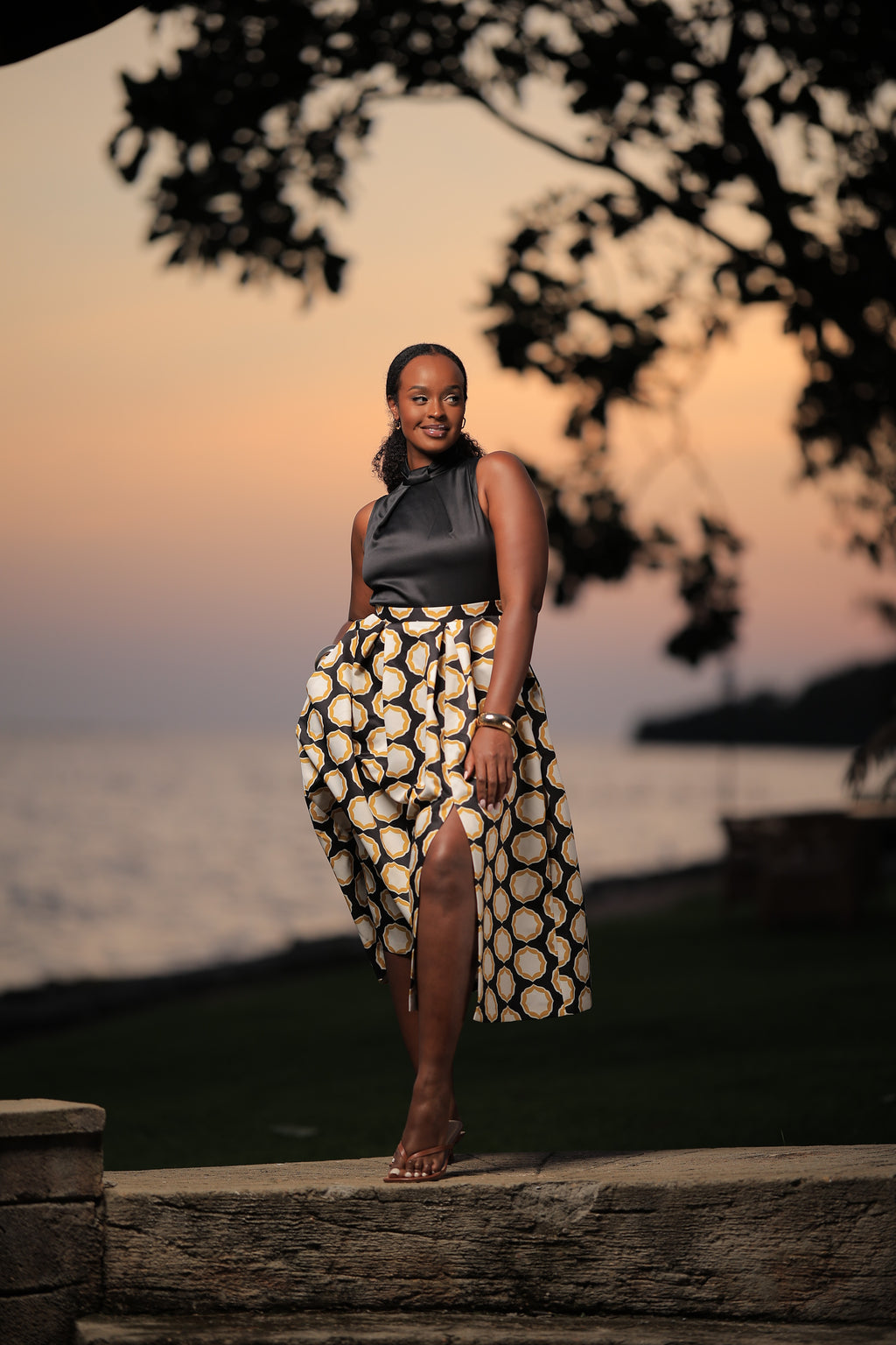 The Kobwa 2 in 1 Full Skirt Dress