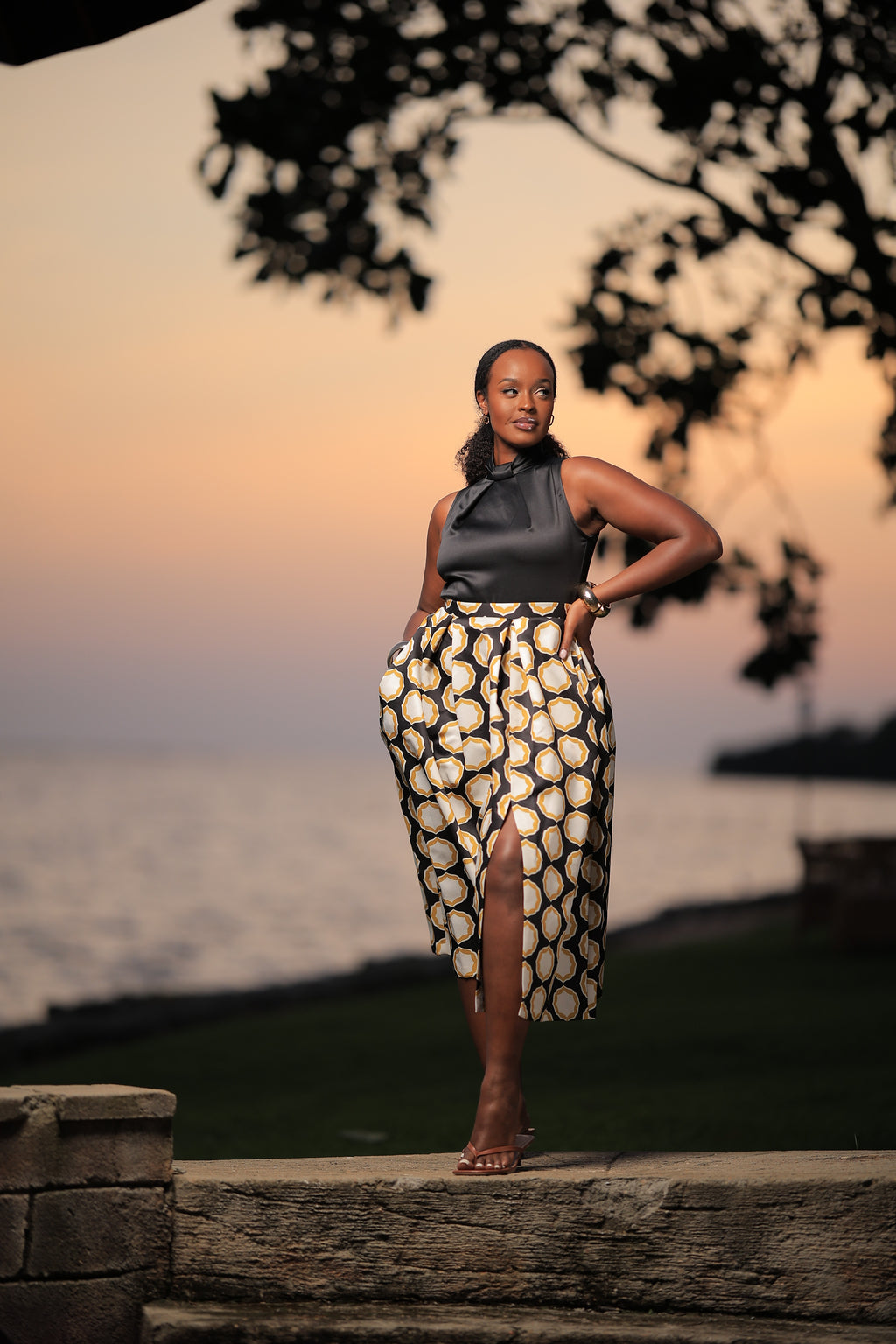 The Kobwa 2 in 1 Full Skirt Dress
