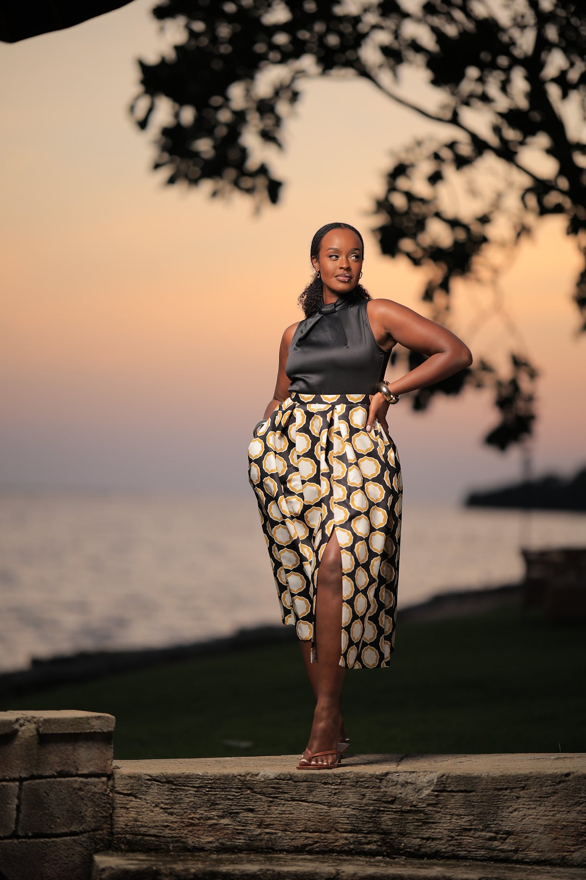 The Kobwa 2 in 1 Full Skirt Dress